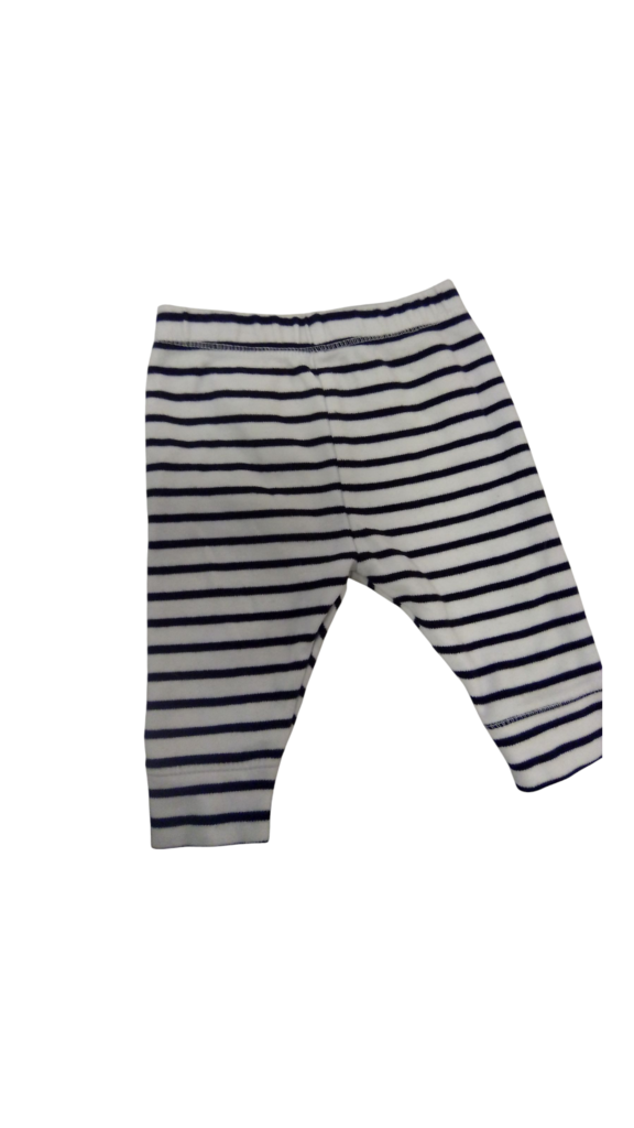 Pants:White/Black Stripes, Boy, Size: NB