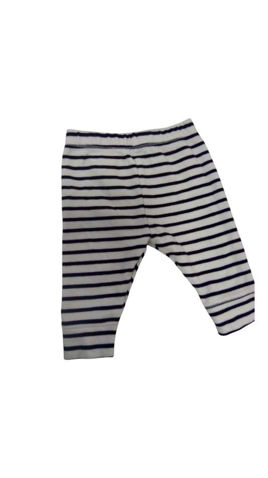 Pants:White/Black Stripes, Boy, Size: NB