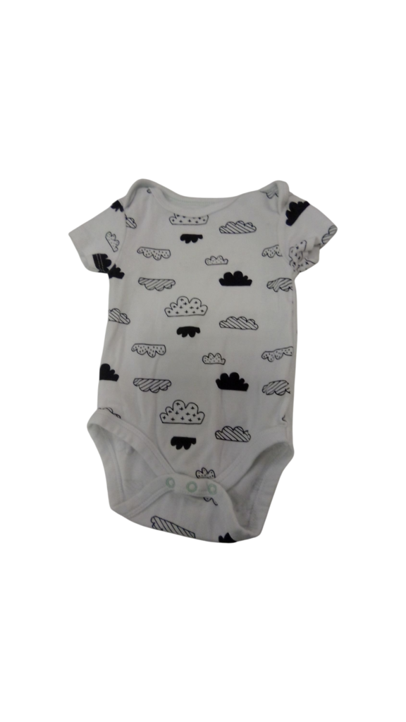 Onesie: Clouds, Boy, Size: 0/3m
