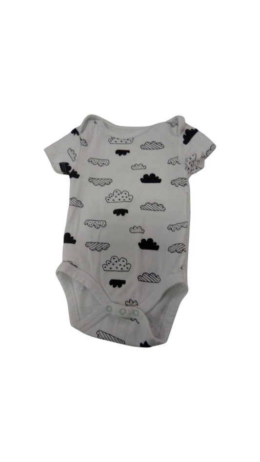 Onesie: Clouds, Boy, Size: 0/3m
