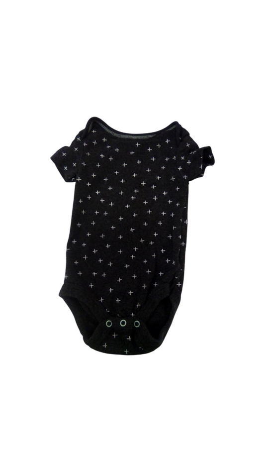 Onesie:Plus Signs, Boy, Size: 0/3m
