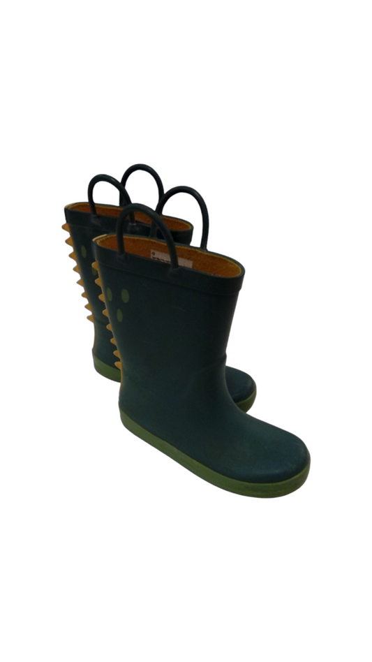 Dinosaur Rain Boots, Boy, Size: 12