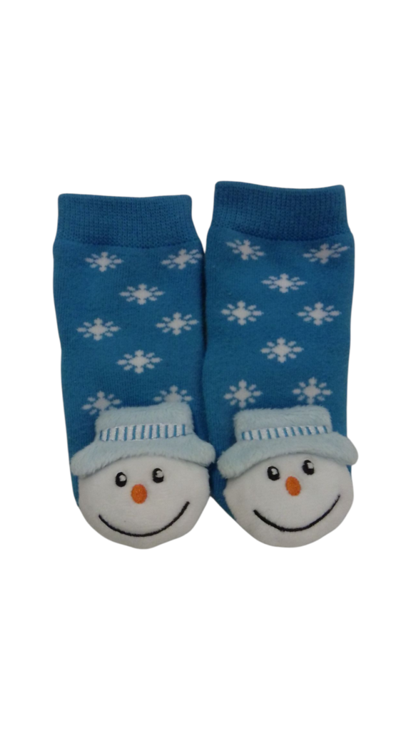 Rattle Grip Socks Snowman, Kids, Size: 0-12m