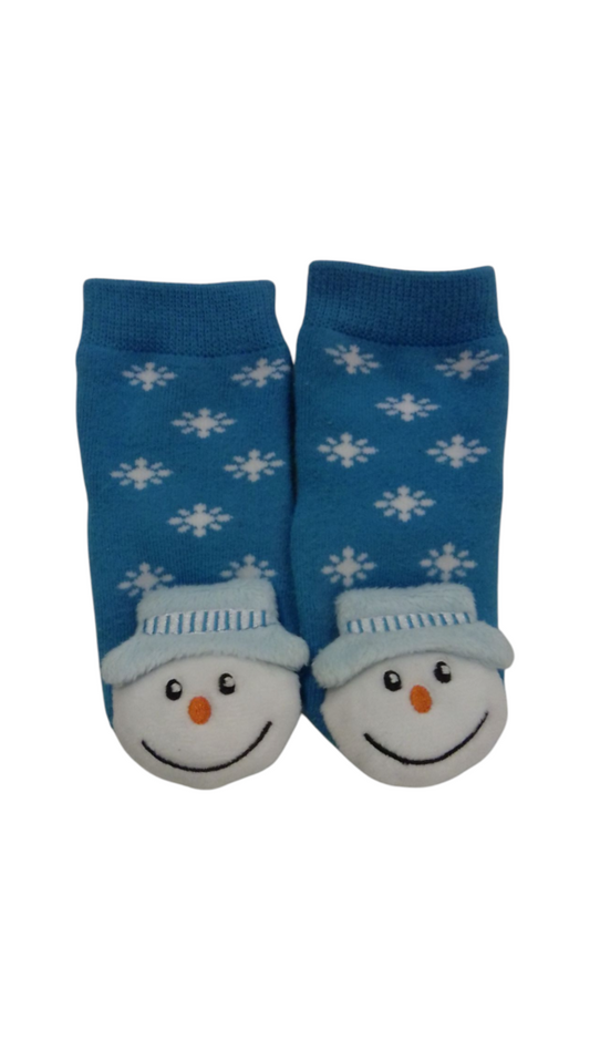 Rattle Grip Socks Snowman, Kids, Size: 0-12m