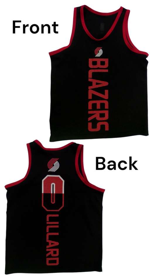 Jersey: Blazers Lillard 0, Boy, Size: 8/10