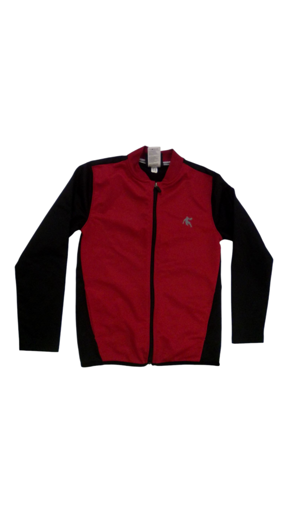 Zip-Up Jacket: Red/Black, Boy, Size: 8