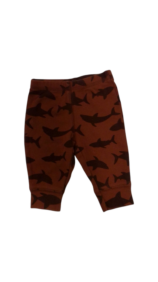 Pants: Brown Fish, Boy, Size: 3m