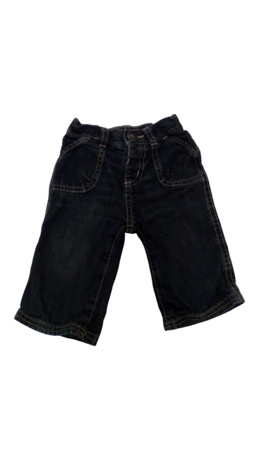 Pants: Blue Denim, Girl, Size: 3/6m