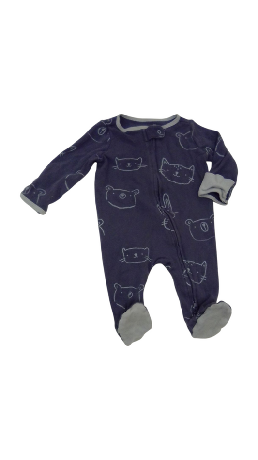 Sleeper: Blue/Animals, Boy, Size: 0/3m