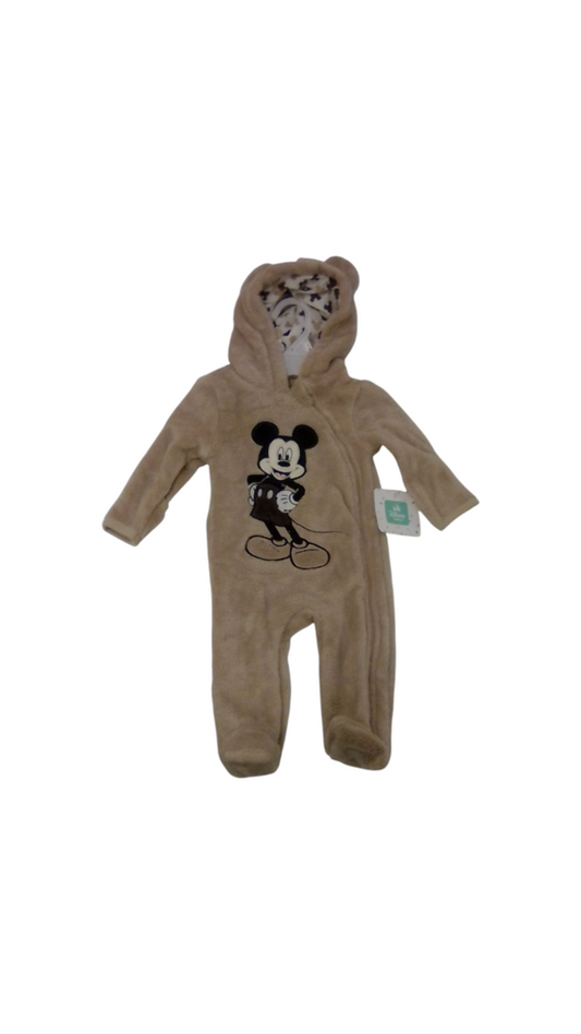 Hooded Jumpsuit Brown, Boy, Size: 0/3