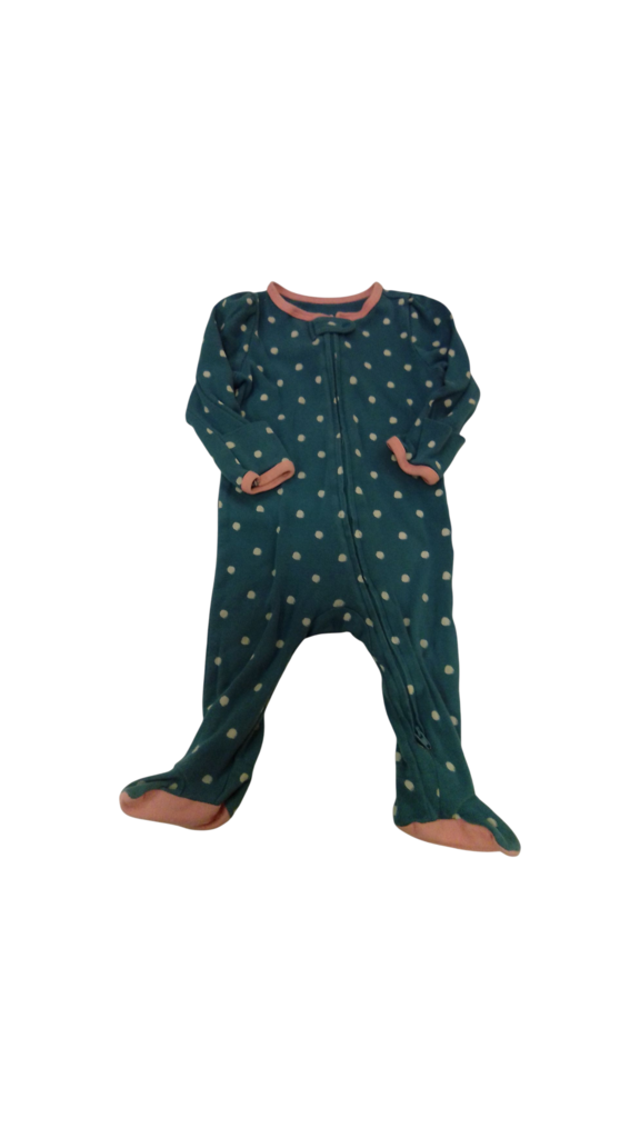 Sleeper: Teal/Circles, Girl, Size: 3/6m