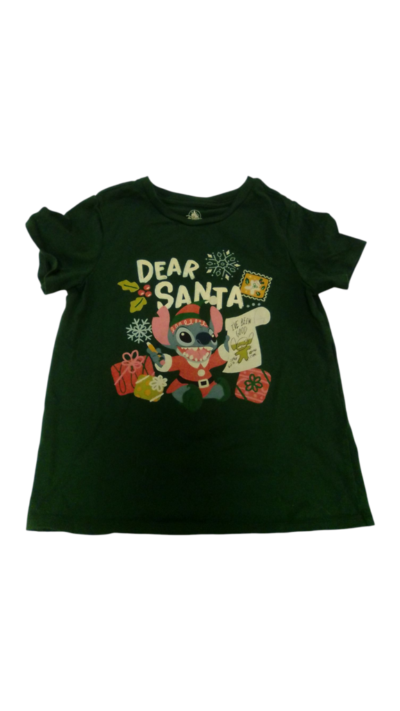 Shirt: Santa Stitch, Kids, Size: 10/12