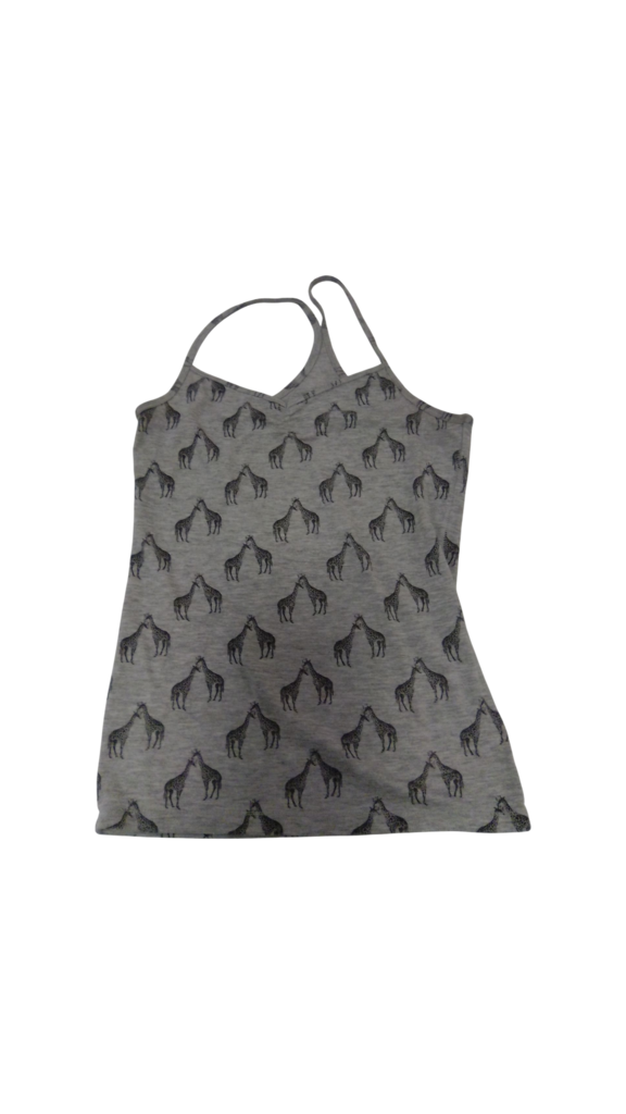 Tank: Giraffes/Grey, Womens, Size: M
