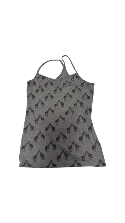 Tank: Giraffes/Grey, Womens, Size: M