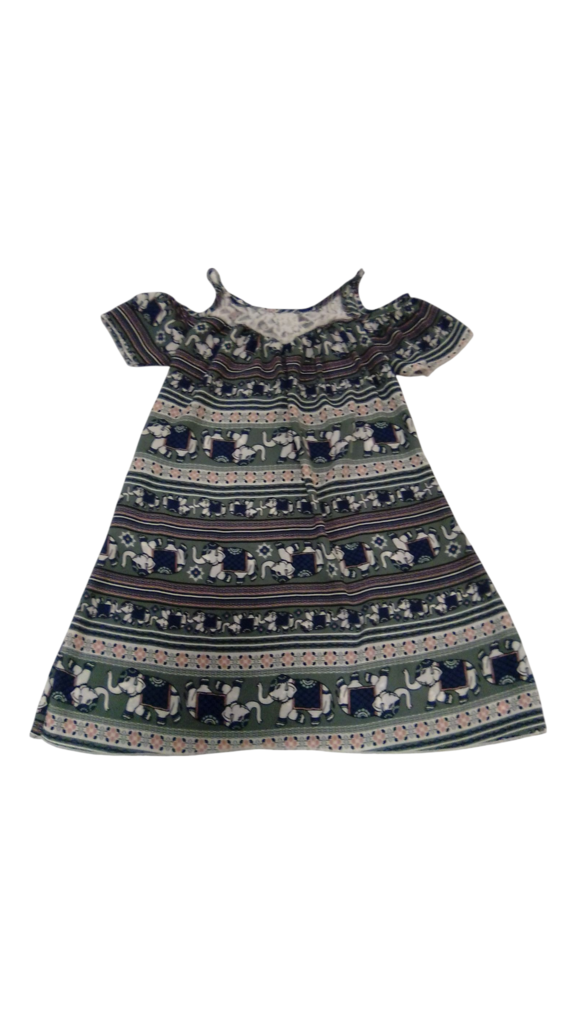 Dress: Elephants, Girl, Size: 7
