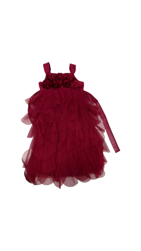 Dress: Red, Girl, Size: 12