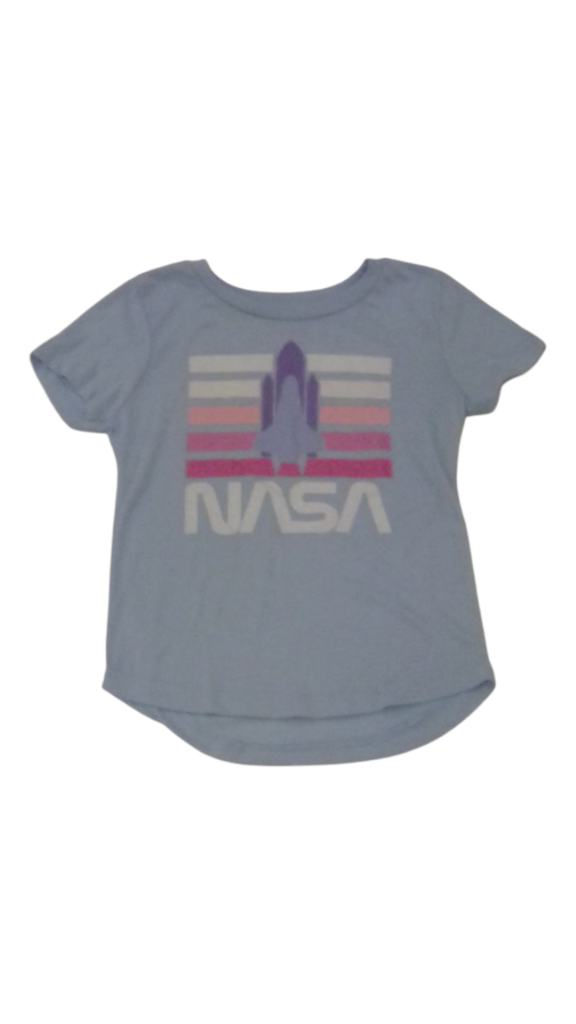Shirt: Blue NASA, Girl, Size: 7