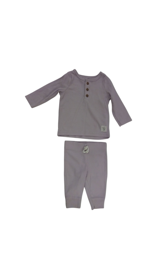 2pc Outfit Purple LS/Pant, Girl, Size: 3m