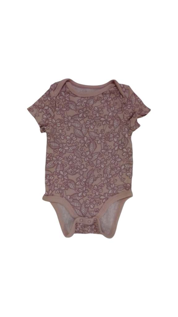 Onesie: Pink Floral, Girl, Size: 6m