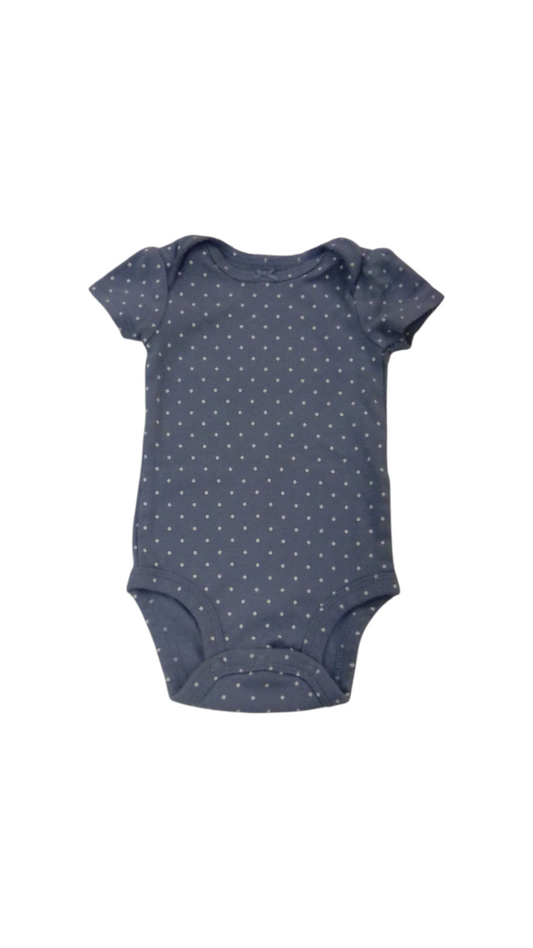 Onsie: Blue/White Dots, Girl, Size: 3m