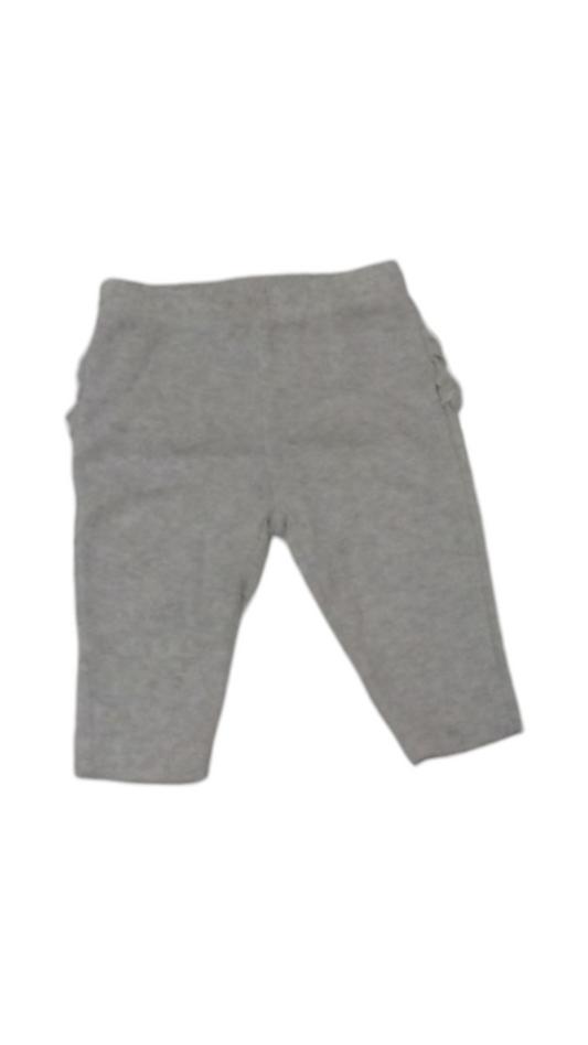 Pants: Gray Ruffle Bottom, Girl, Size: 3m