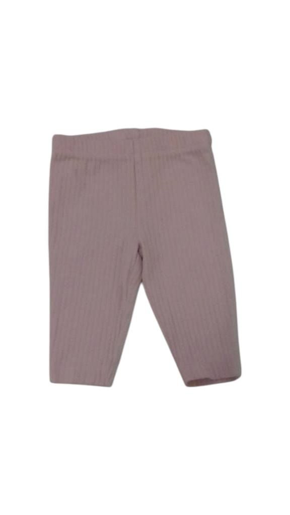 Pants: Pink Ribbed, Girl, Size: 3m