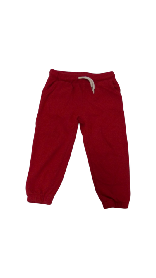 Pants: Red Sweats, Boy, Size: 3t
