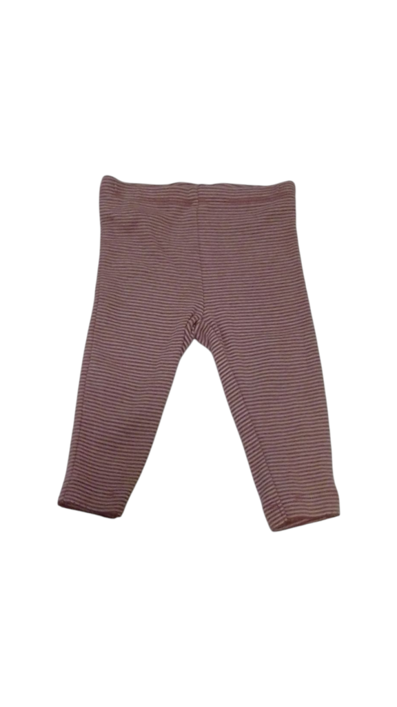 Pants: White/Pink Stripes, Girl, Size: 6m