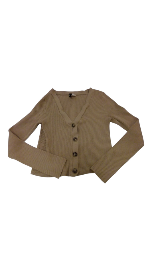 Cardigan: Light Brown, Womens, Size: S