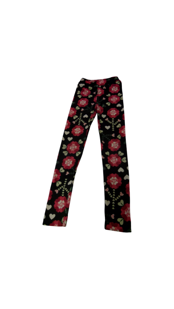 Pants: Heart Flowers, Girl, Size: 7