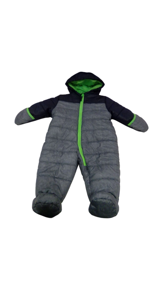 Snow Suit: Blue/Green, Boy, Size: 3/6m