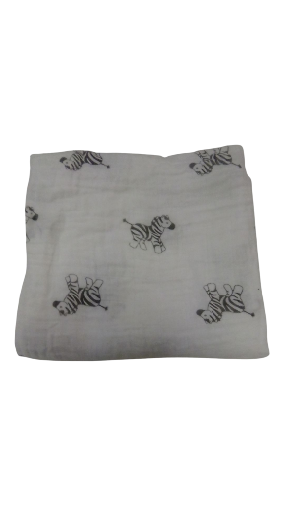 Zebra Muslin Blanket, Kids, Size: OS