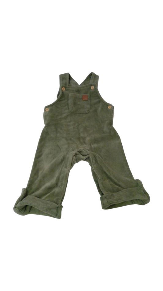 Overalls: Green Corduroy, Boy, Size: 3/6m