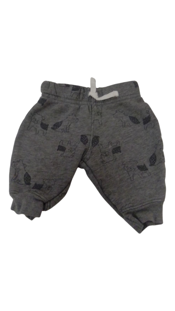 Pants: Grey Dogs, Boy, Size: 3m