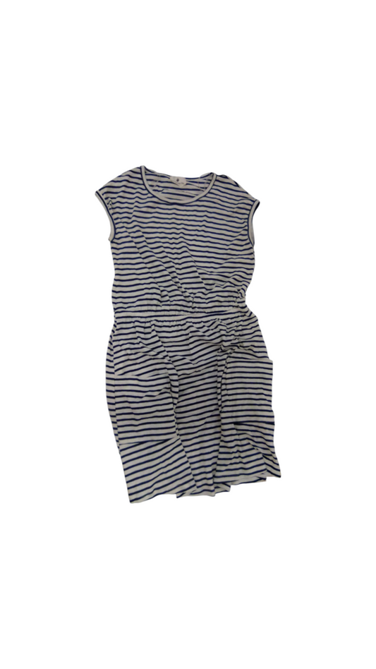Dress: White/Black Stripe, Womens, Size: L