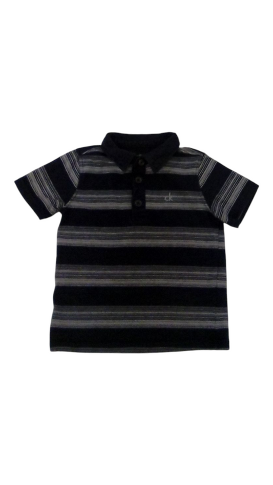 Tshirt: Collar Stripes Bl, Boy, Size: 2t