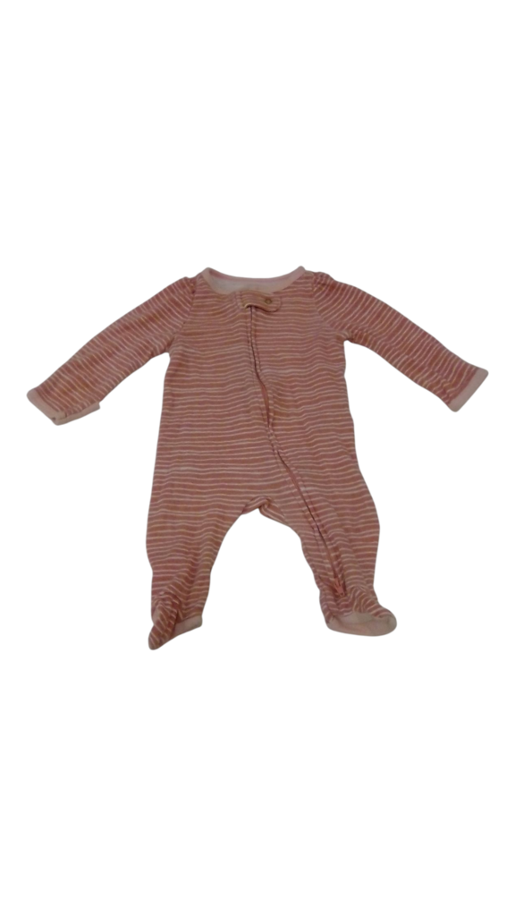 Sleeper: Pink/Stripes, Girl, Size: NB