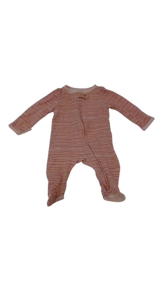 Sleeper: Pink/Stripes, Girl, Size: NB