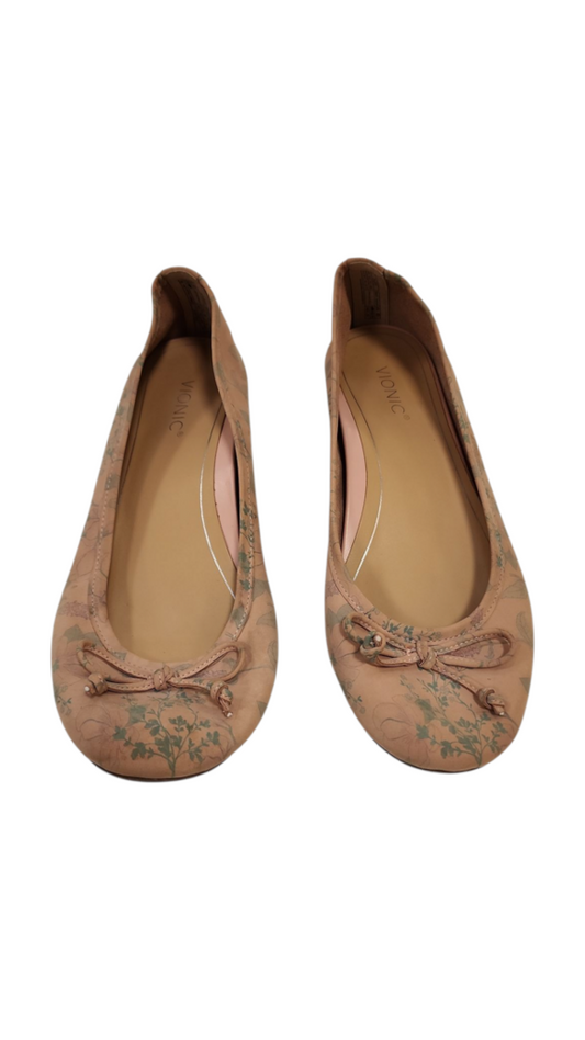 Shoes: Pink Flowers Bow, Womens, Size: 8.5