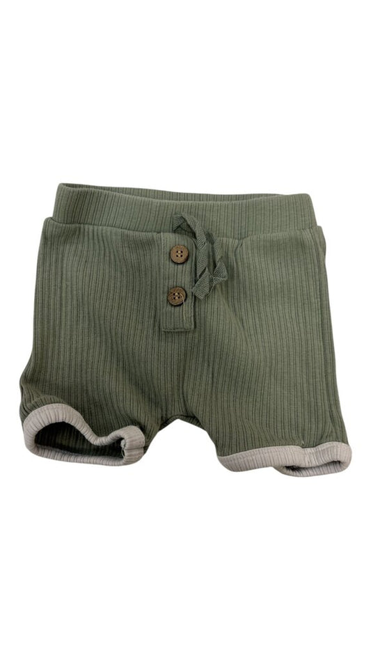 Shorts:green/ribbed, Boy, Size: 0/3