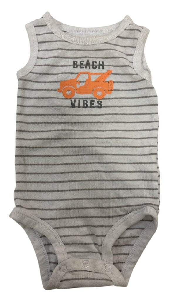 Tank Onesie: Beach Vibes, Boy, Size: 3/6m