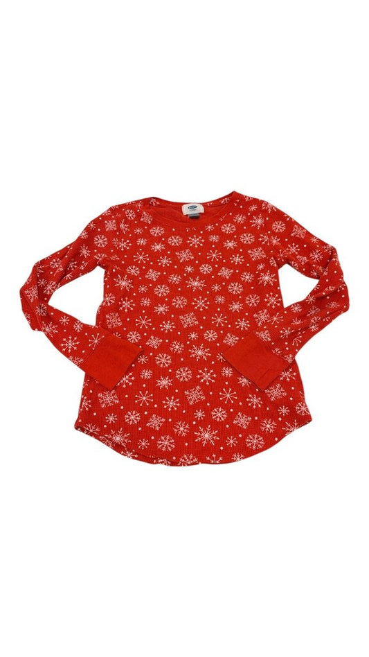 Long Sleeve Shirt:RD/Flak, Girl, Size: 10/12