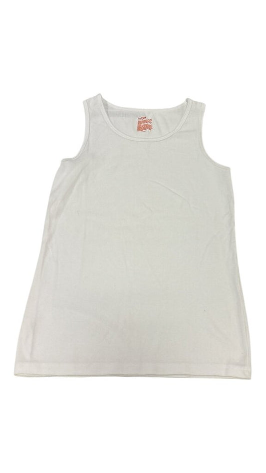 Tank: White, Girl, Size: 14