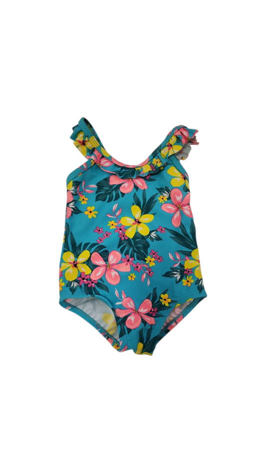 Swimsuit: Tropical Flower, Girl, Size: 9m