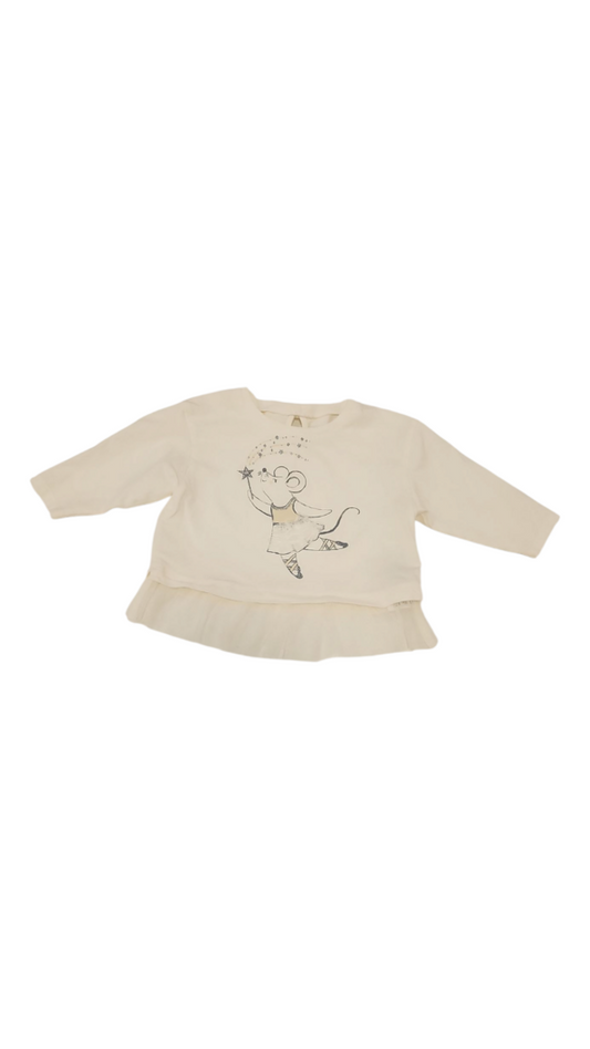 Long Sleeve Shirt: Baller, Girl, Size: 12m