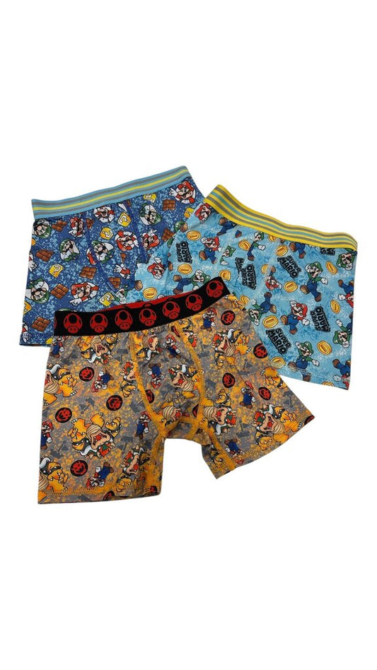 3pc Mario Boxer Briefs, Boy, Size: 6