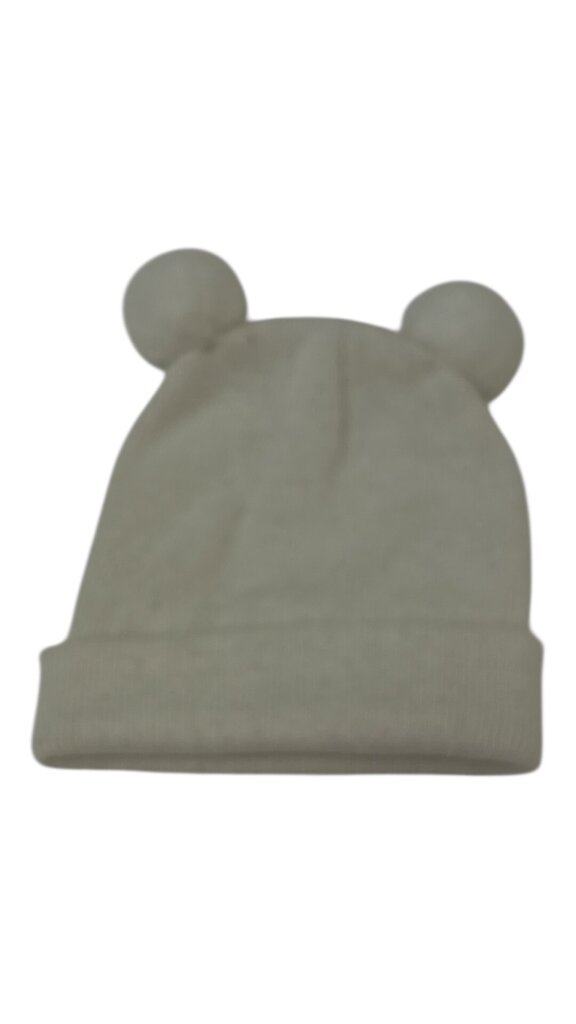 Hat With Pom Ears/White, Girl, Size: OS