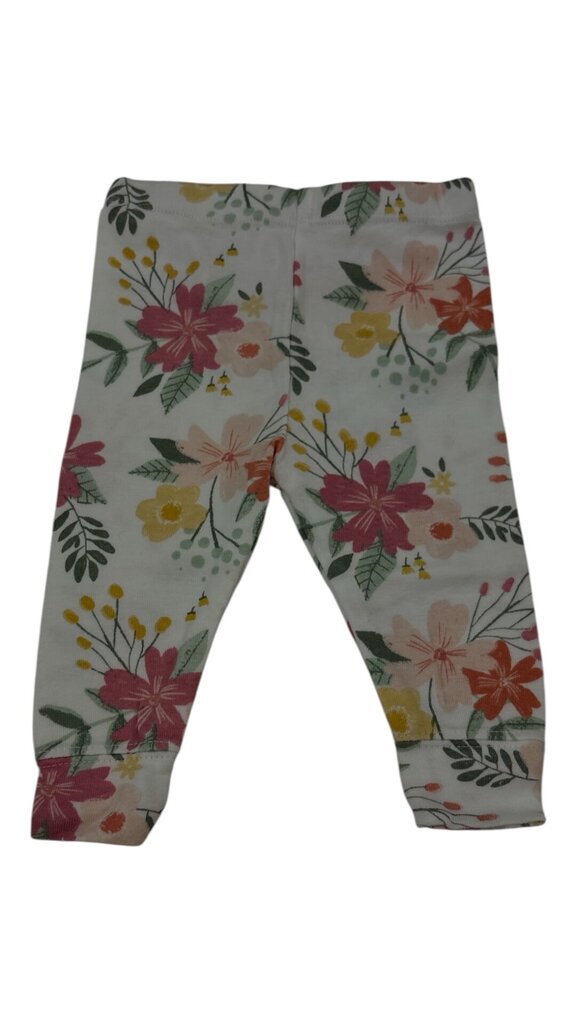 Pants:White/Flowers, Girl, Size: NB