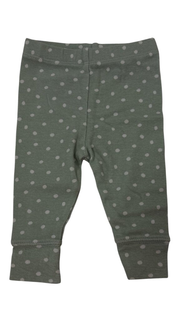 Pants: Mint Green/Dots, Girl, Size: 0/3m