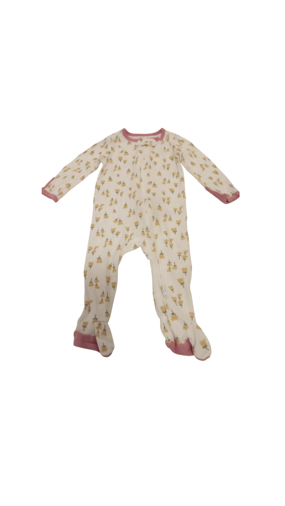 Sleeper:Yellow Flowers, Girl, Size: 3/6m